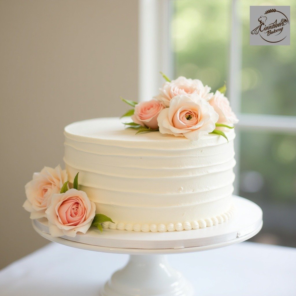 Blossoming Beginnings Wedding Cake