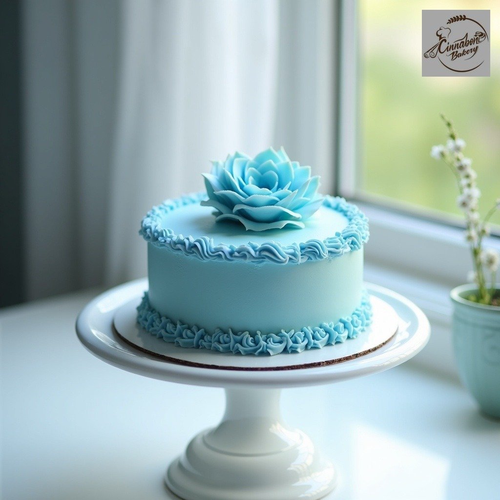 Fathers day Blue Theme Cake