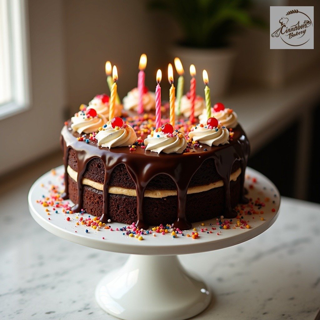 Glazed Chocolate Cake