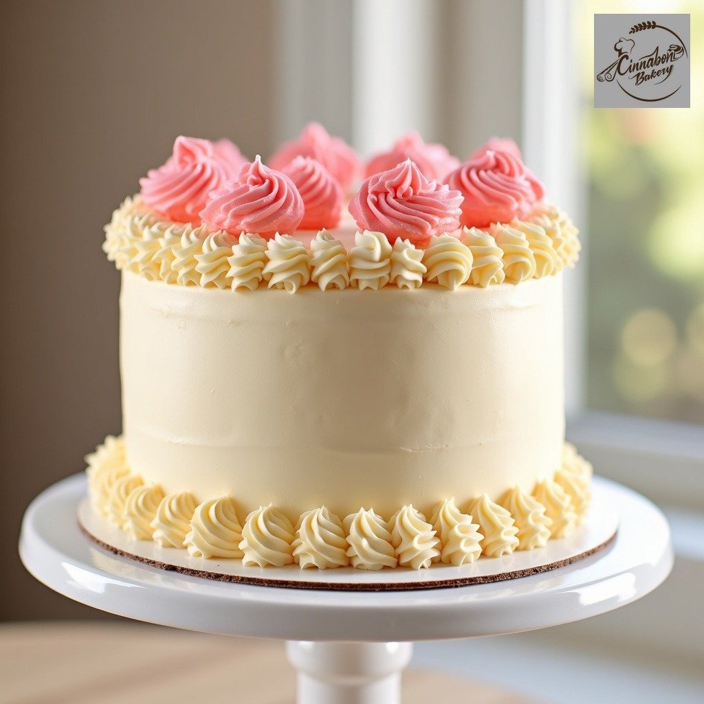 Happy Anniversary Cake with Rose Petals