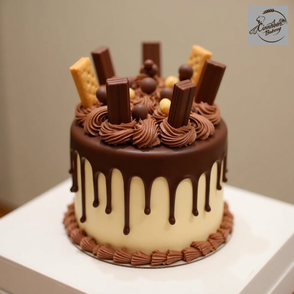 Kitkat Choco Drip Cake