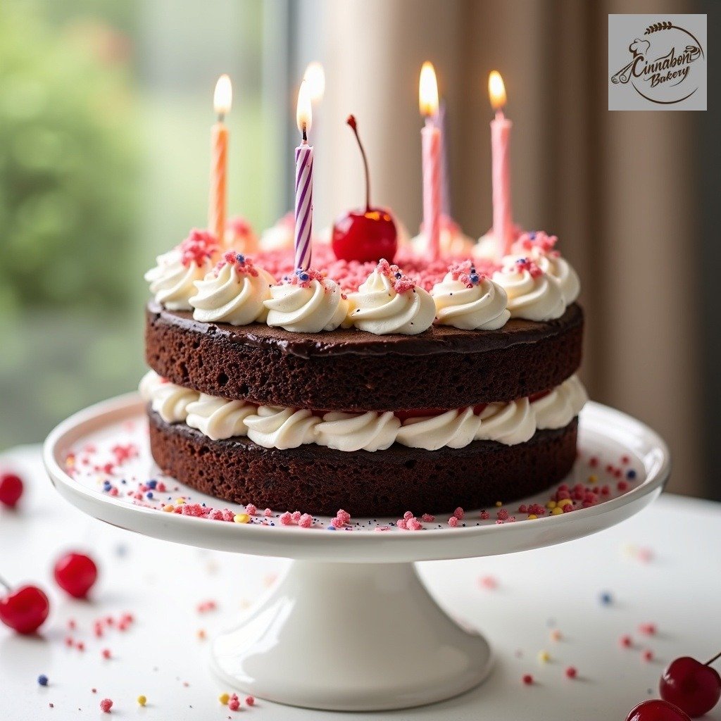 Naked Black Forest Cake – Topped with Juicy Cherry Bliss