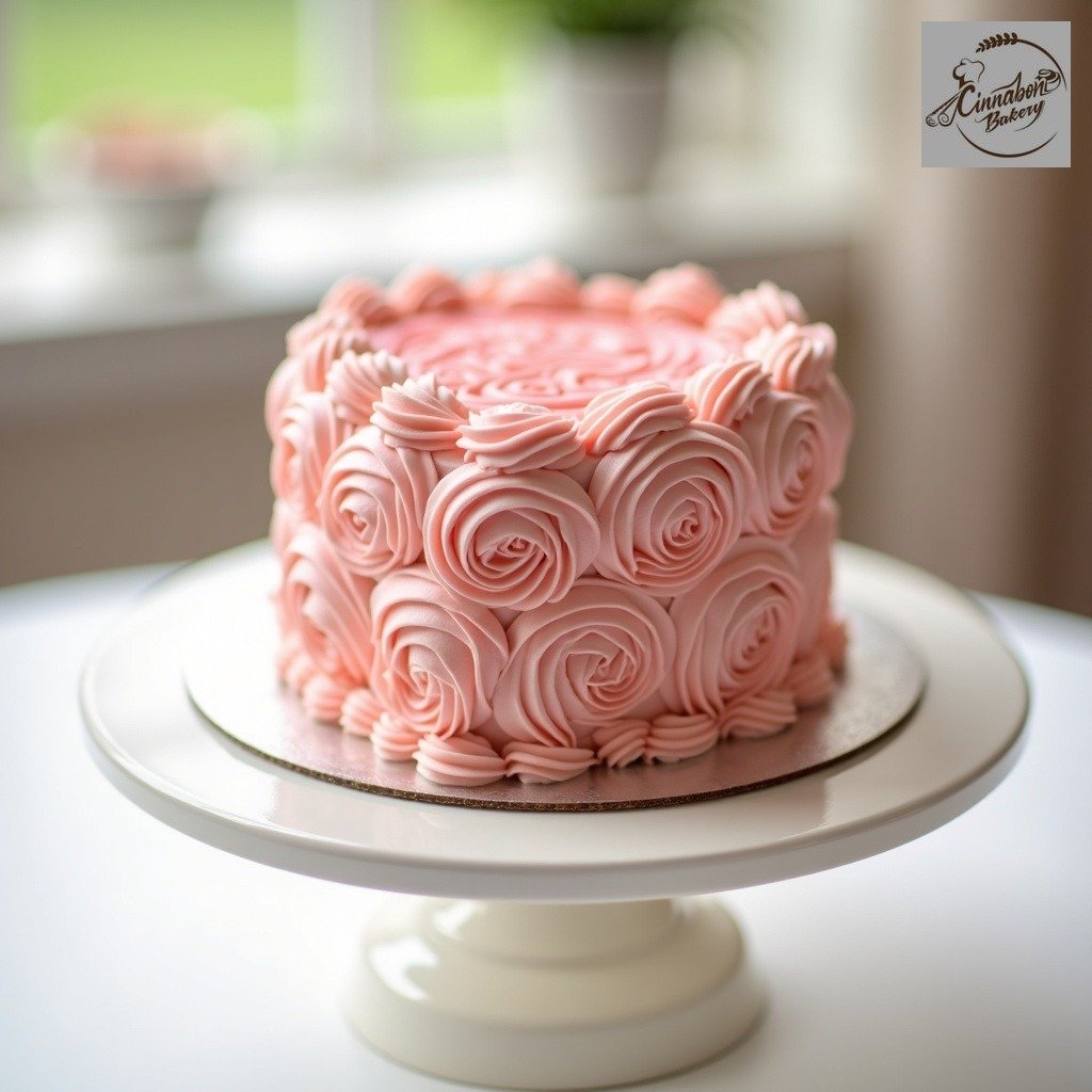 Rose Drape Engagement Cake in Heart Shape (Exlusive Doll)
